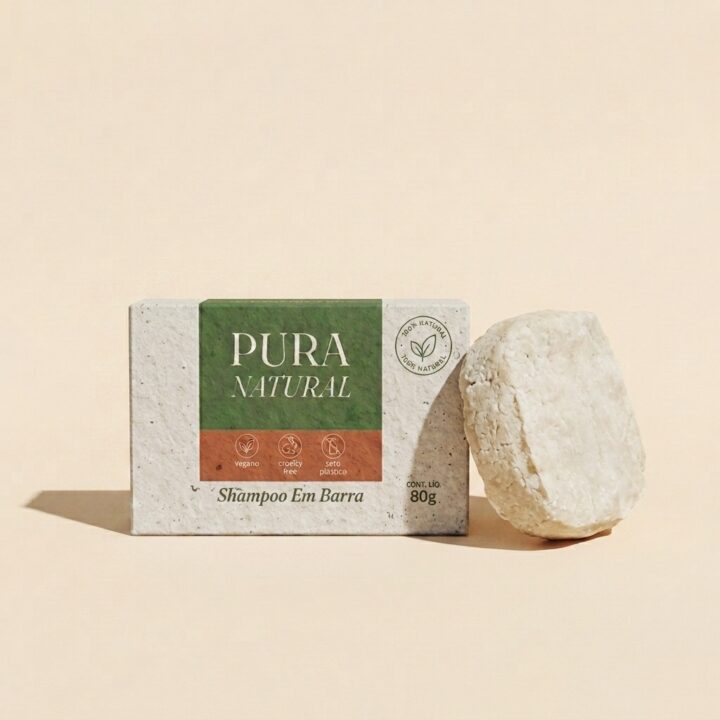 PURA ESSÊNCIA (Shampoo Natural em Barra Revitalizante)
