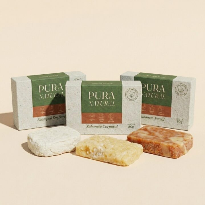 Kit Pura Natural — Cabelo, Rosto e Corpo